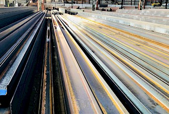 Warenschaden in einem Stahlhandel auf mehreren 1.000qm infolge Starkregen